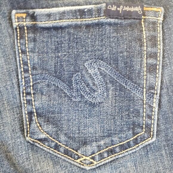 Anoname denim  dark wash western Bootcut jeans size 27 - Picture 6 of 13